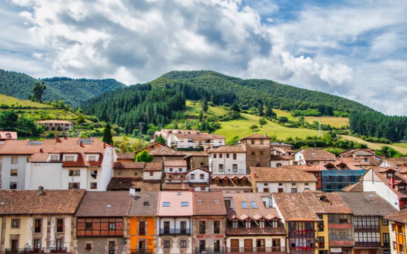 Pueblo rural en Cantabria