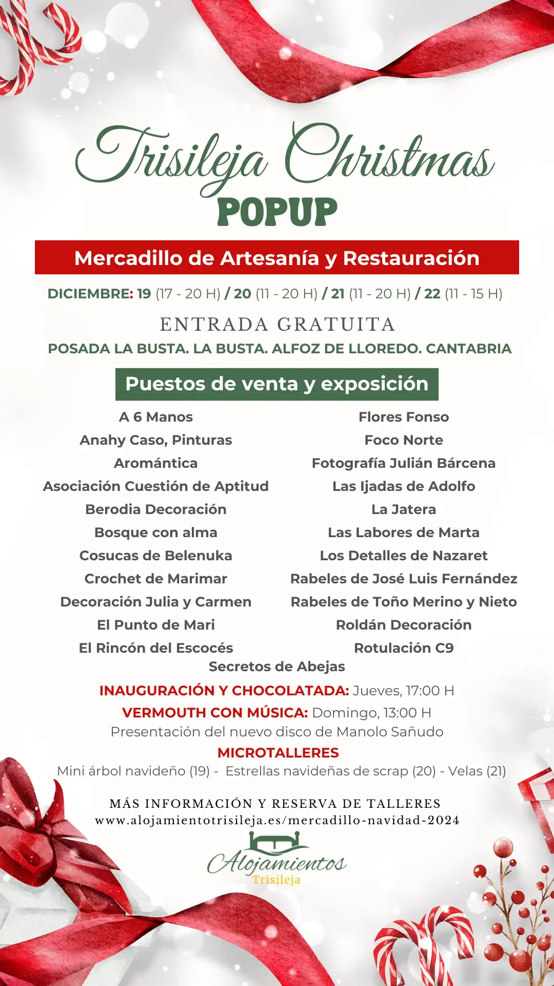 Cartel - Trisileja Christmas Popup - Mercadillo Navideño